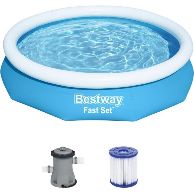 Бассейн BESTWAY FAST SET 244х61см, 1880л, фил.-насос 1249л/ч 57450 BW Бассейн BESTWAY FAST SET 244х61см, 1880л, фил.-насос 1249л/ч 57450 BW