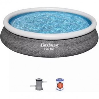 Бассейн BESTWAY FAST SET 457х84см, 9677л, фильтр-насос 2006л/ч