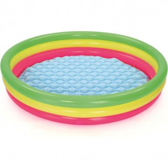 Детский надувной бассейн BESTWAY "ЛЕТО" 152х30см с надувным дном