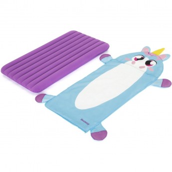 Детский надувной матрас BESTWAY ЕДИНОРОГ 76х132х10 см со спальным мешком Детский надувной матрас BESTWAY ЕДИНОРОГ 76х132х10 см со спальным мешком
