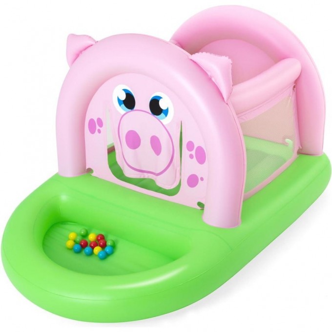 Игровой центр-батут BESTWAY 239х162х137см "Свинка" 52345 BW Игровой центр-батут BESTWAY 239х162х137см "Свинка" 52345 BW