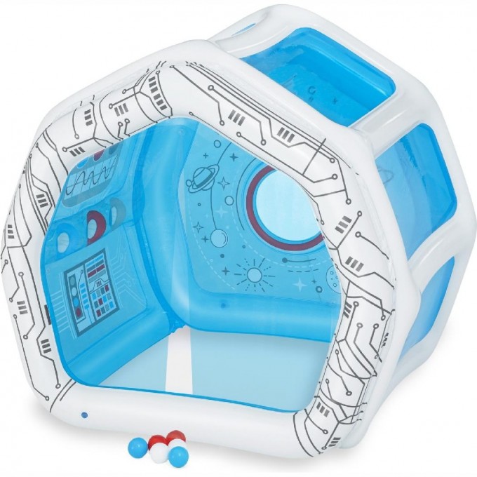 Игровой домик 125x105x117см BESTWAY КОСМИЧЕСКАЯ СТАНЦИЯ 52632 с мячами 6 шт, от 2 лет 52632 BW Игровой домик 125x105x117см BESTWAY КОСМИЧЕСКАЯ СТАНЦИЯ 52632 с мячами 6 шт, от 2 лет 52632 BW