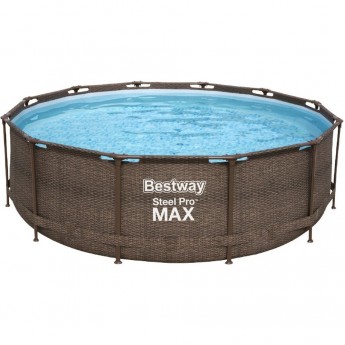 Каркасный бассейн BESTWAY 5617R BW, 305х100см,"Ротанг", 6148л, фильтр-насос