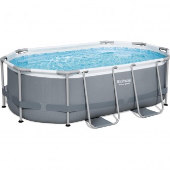 Каркасный бассейн BESTWAY POWER STEEL 305х200х84см, 3668л + фильтр-насос 1249л/ч, поплавок-дозатор