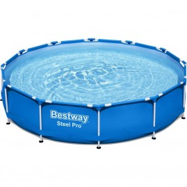 Каркасный бассейн BESTWAY STEEL PRO 366х76см, 6473л + фильтр-насос 1249 л/ч