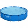 Каркасный бассейн BESTWAY STEEL PRO 396х84см, 8680л + фильтр-насос 2006 л/ч 5612E BW