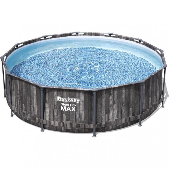 Каркасный бассейн BESTWAY STEEL PRO MAX 366х100см, 9150л + фильтр-насос 2006 л/ч, лестница 5614X BW Каркасный бассейн BESTWAY STEEL PRO MAX 366х100см, 9150л + фильтр-насос 2006 л/ч, лестница 5614X BW