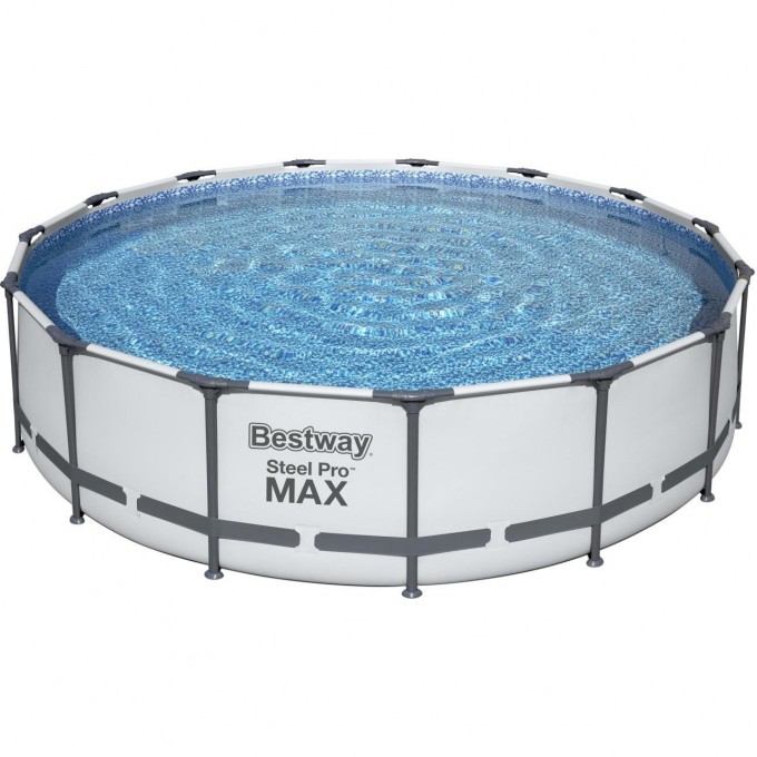 Каркасный бассейн BESTWAY STEEL PRO MAX 457х107см, 14970л + фильтр-насос 3028 л/ч, тент, лестница 56488 BW Каркасный бассейн BESTWAY STEEL PRO MAX 457х107см, 14970л + фильтр-насос 3028 л/ч, тент, лестница 56488 BW