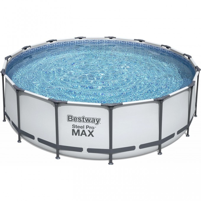 Каркасный бассейн BESTWAY STEEL PRO MAX 457х122см, 16015л + фильтр-насос 3028 л/ч, тент, лестница 56438 BW Каркасный бассейн BESTWAY STEEL PRO MAX 457х122см, 16015л + фильтр-насос 3028 л/ч, тент, лестница 56438 BW