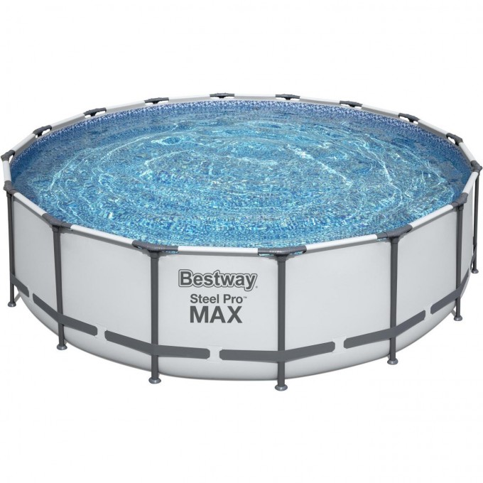 Каркасный бассейн BESTWAY STEEL PRO MAX 488х122см, 19480л + фильтр-насос 5678 л/ч, тент, лестница 5612Z BW Каркасный бассейн BESTWAY STEEL PRO MAX 488х122см, 19480л + фильтр-насос 5678 л/ч, тент, лестница 5612Z BW