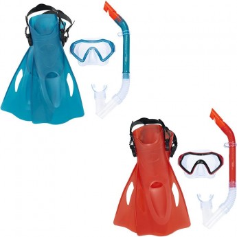 Комплект для плавания BESTWAY FIREFISH от 7 лет, размер ласт 37-41, 2 цвета