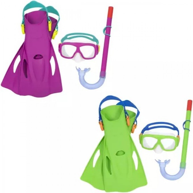 Комплект для плавания BESTWAY FREESTYLE SNORKEL от 7 лет, р-р.ласт 37-41, 2 цвета 25019 BW Комплект для плавания BESTWAY FREESTYLE SNORKEL от 7 лет, р-р.ласт 37-41, 2 цвета 25019 BW