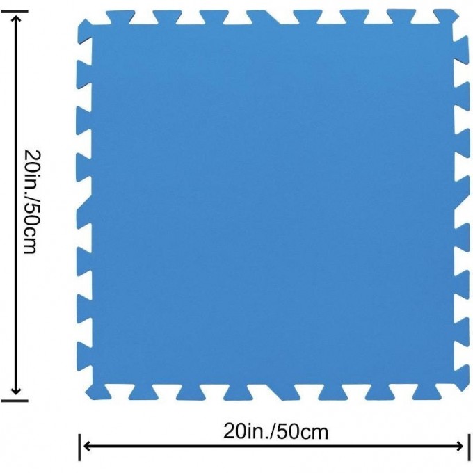 Мягкая модульная подстилка BESTWAY Пазл 50x50см 9шт, 2.29м2 58220 BW Мягкая модульная подстилка BESTWAY Пазл 50x50см 9шт, 2.29м2 58220 BW