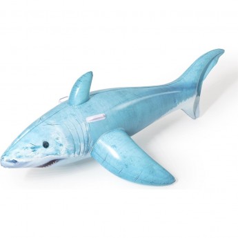 Надувная игрушка-наездник BESTWAY РЕАЛИСТИЧНАЯ АКУЛА 183x102см с ручками, до 45кг, от 3 лет Надувная игрушка-наездник BESTWAY РЕАЛИСТИЧНАЯ АКУЛА 183x102см с ручками, до 45кг, от 3 лет