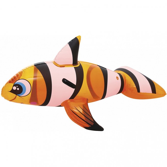 Надувная игрушка-наездник BESTWAY РЫБА-КЛОУН с ручками, 157х94 см 41088 BW Надувная игрушка-наездник BESTWAY РЫБА-КЛОУН с ручками, 157х94 см 41088 BW