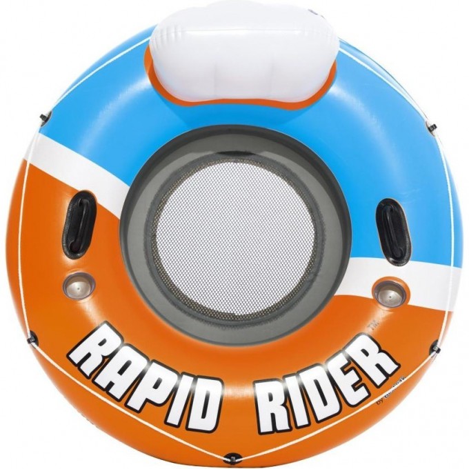 Надувной круг-кресло BESTWAY RAPID RIDER 135см с ручками и подстакаником, до 90кг 43116 BW Надувной круг-кресло BESTWAY RAPID RIDER 135см с ручками и подстакаником, до 90кг 43116 BW