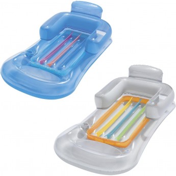 Надувной матрас-кресло для плавания BESTWAY 161х84м с окном, до 90кг, 2 цвета Надувной матрас-кресло для плавания BESTWAY 161х84м с окном, до 90кг, 2 цвета