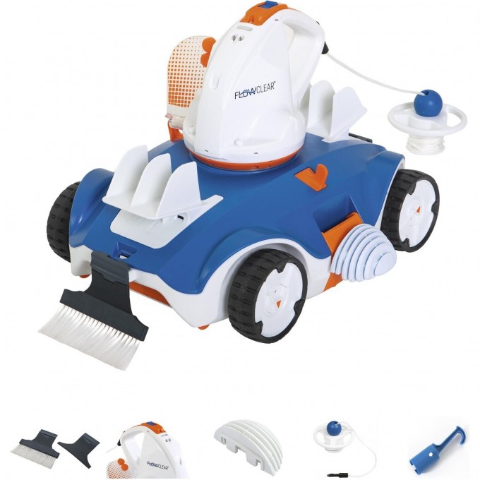 Робот-пылесос для бассейна BESTWAY AQUAGLIDE 58620BW 58620 BW Робот-пылесос для бассейна BESTWAY AQUAGLIDE 58620BW 58620 BW