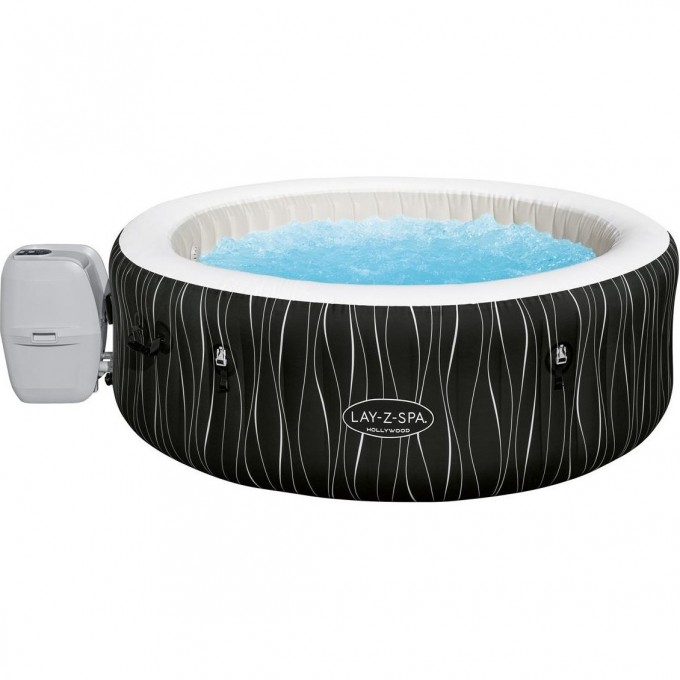 СПА-бассейн BESTWAY HOLLYWOOD AIRJET 148/196х66см 908л, круглый, аэромассаж 60059 BW СПА-бассейн BESTWAY HOLLYWOOD AIRJET 148/196х66см 908л, круглый, аэромассаж 60059 BW