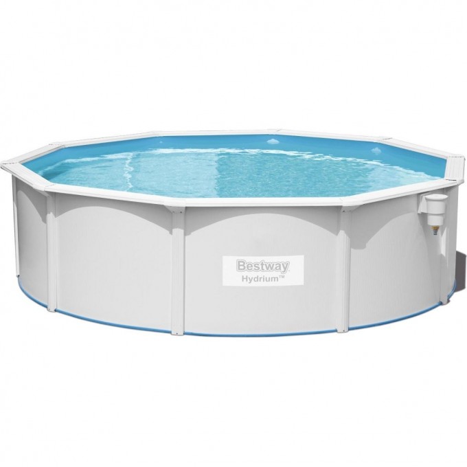 Стальной бассейн BESTWAY HYDRIUM 460х120см, 17430л + песочный ф/насос 5678 л/ч, лестница, тент, подстилка 56384 BW Стальной бассейн BESTWAY HYDRIUM 460х120см, 17430л + песочный ф/насос 5678 л/ч, лестница, тент, подстилка 56384 BW