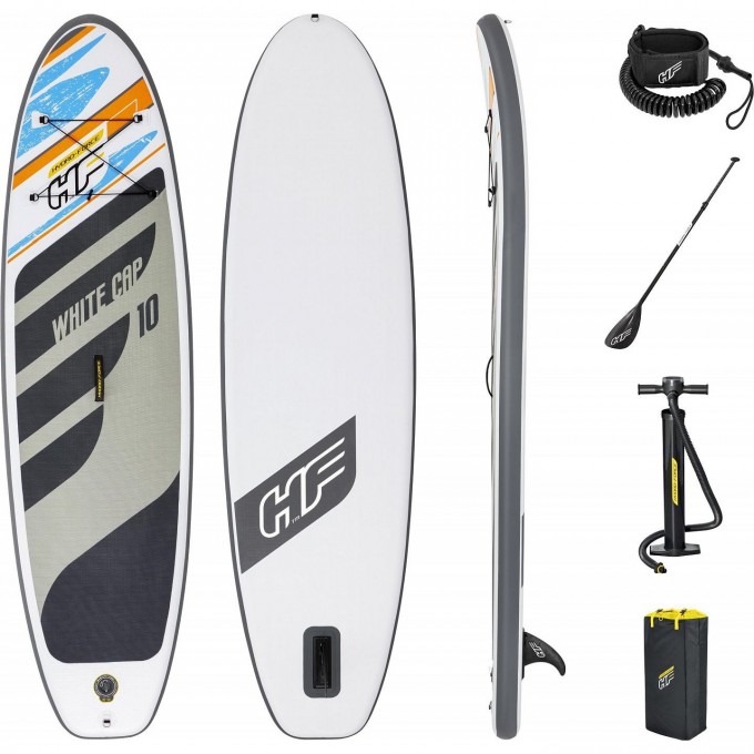 SUP-доска BESTWAY WHITE CAP 305x84x12см, до 120кг 65342 BW SUP-доска BESTWAY WHITE CAP 305x84x12см, до 120кг 65342 BW